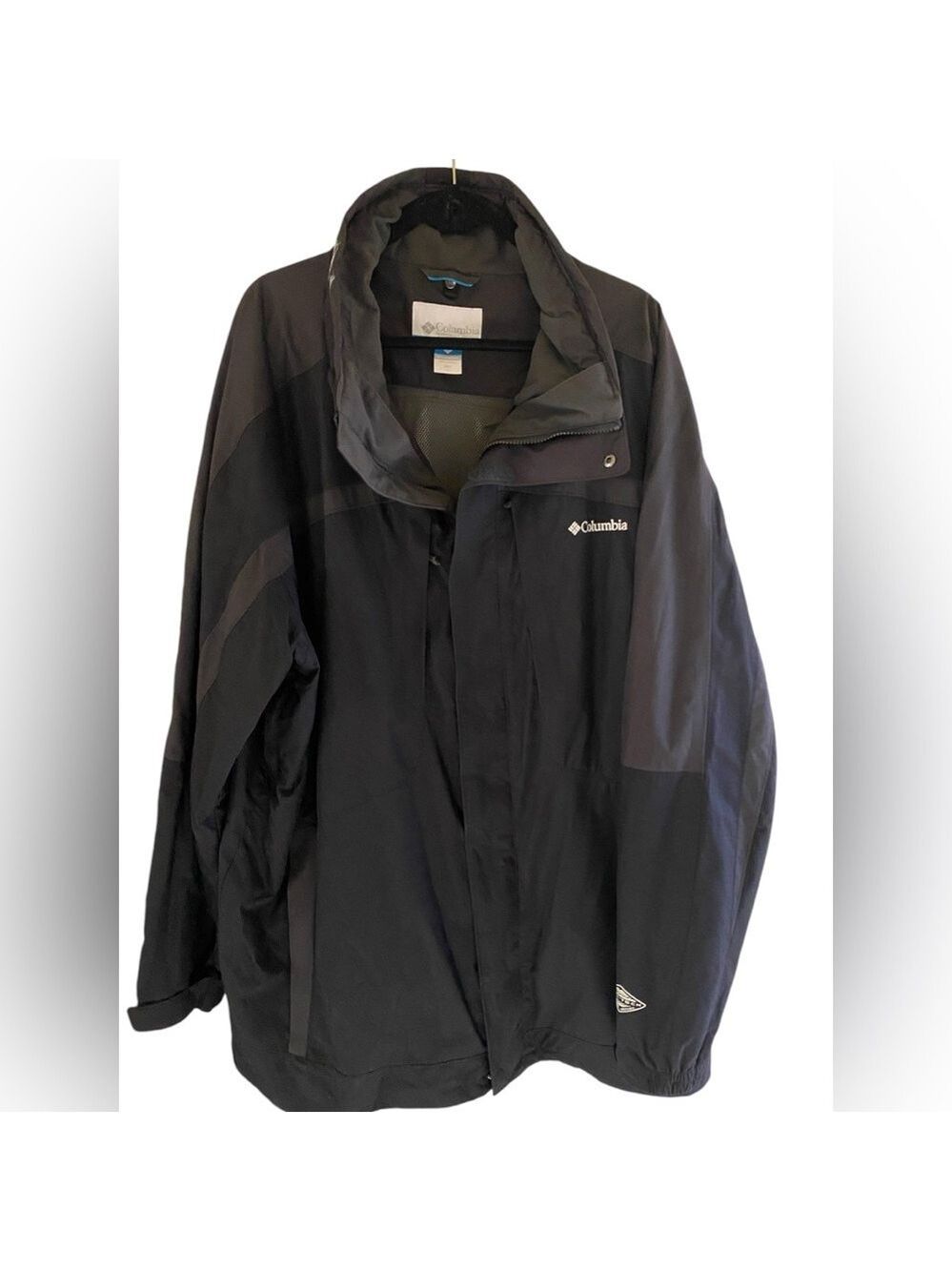 Columbia-Men’s 3X tall black/gray” whirlibird” OmniTech ski jacket. Exc preowned - Picture 8 of 13